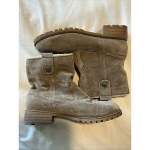 BJORNDAL‎ Kaidee Aspen 122409 Womens Tan Suede Leather Ankle Boots Size 8